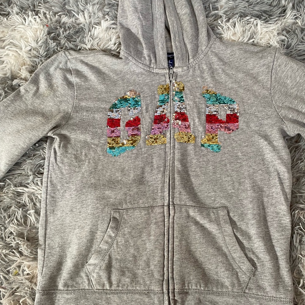 Large Gap colorful sequin sweater